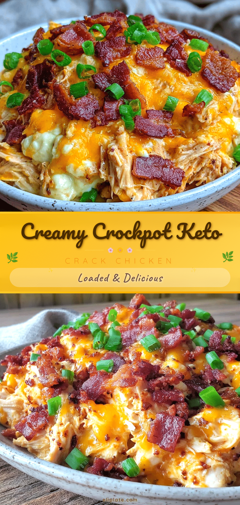creamy crockpot keto crack chicken recipe