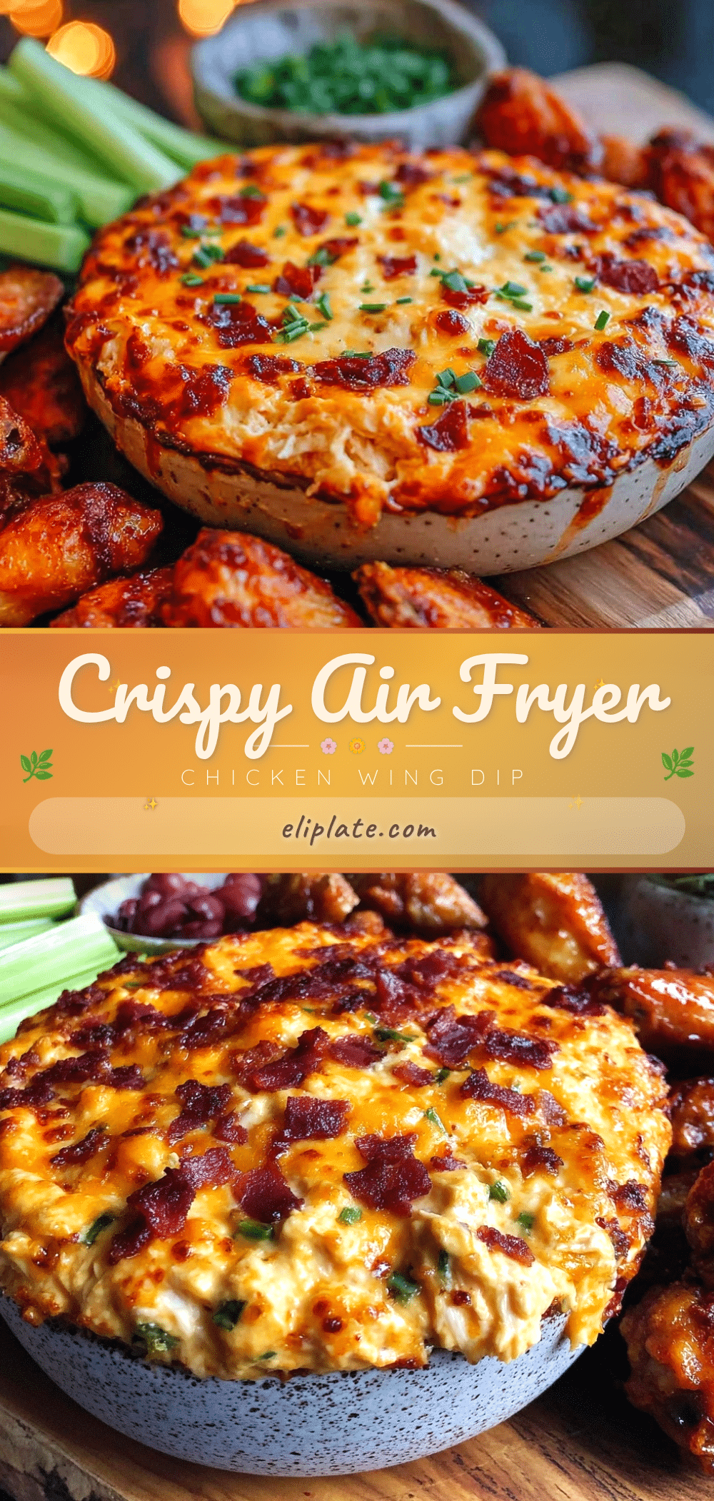 crispy air fryer chicken wing dip recipe