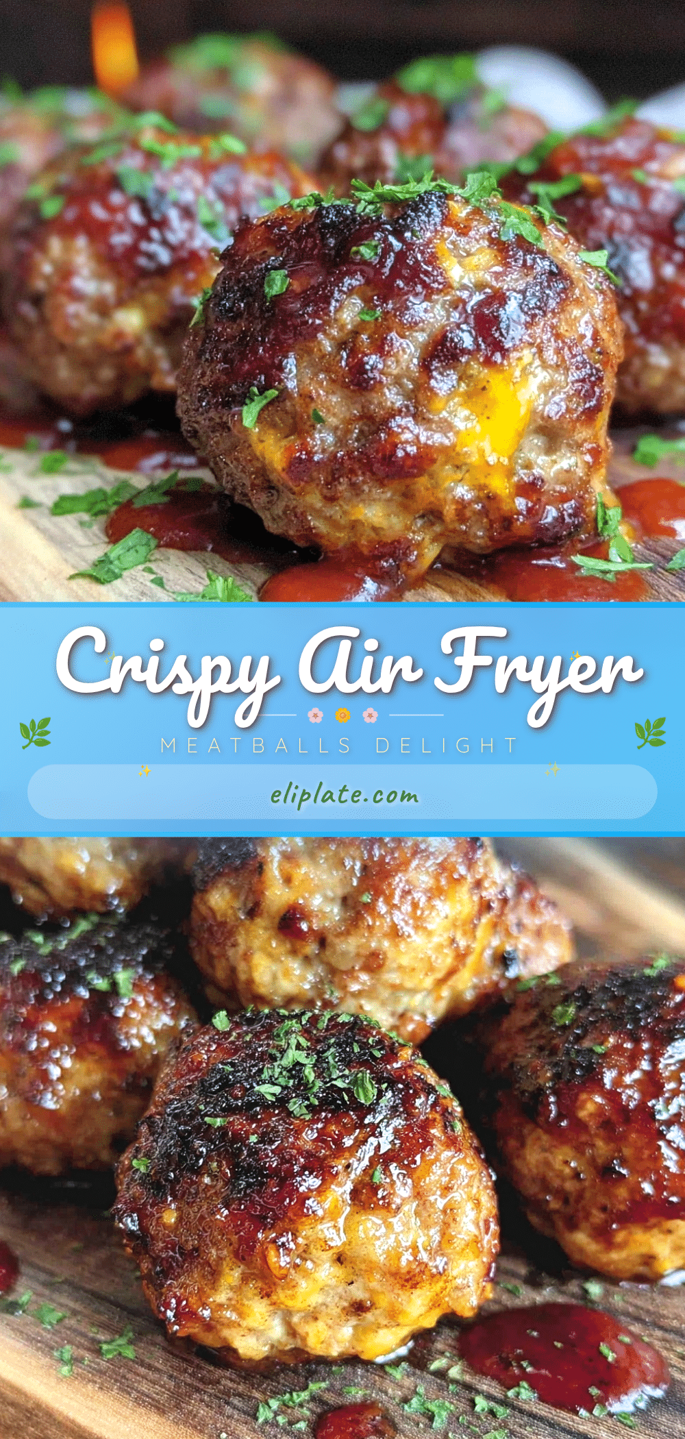 crispy air fryer meatballs recipe