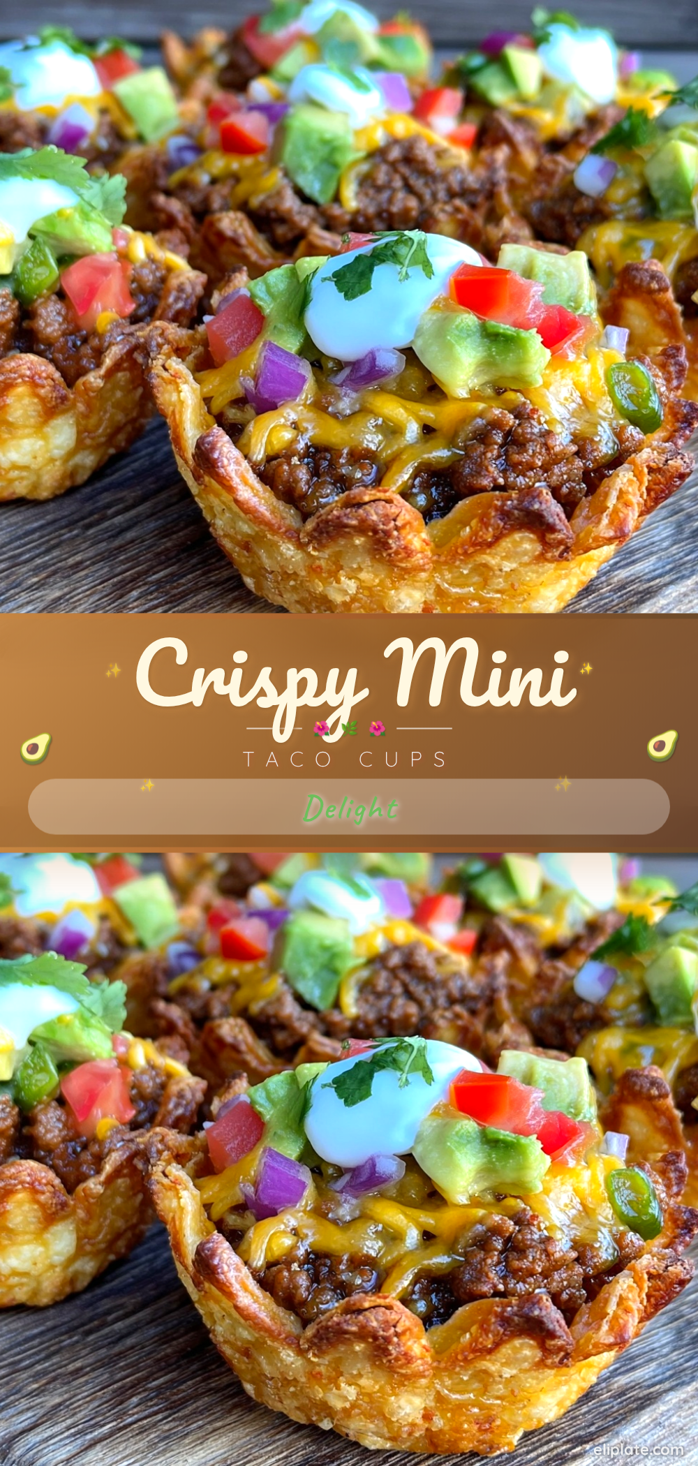crispy mini taco cups recipe