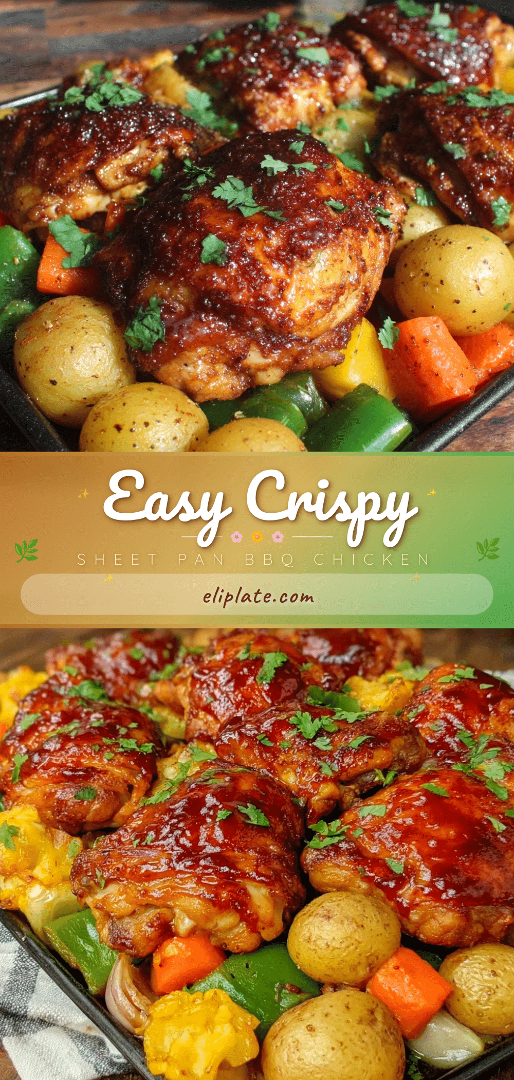 crispy sheet pan bbq chicken recipe