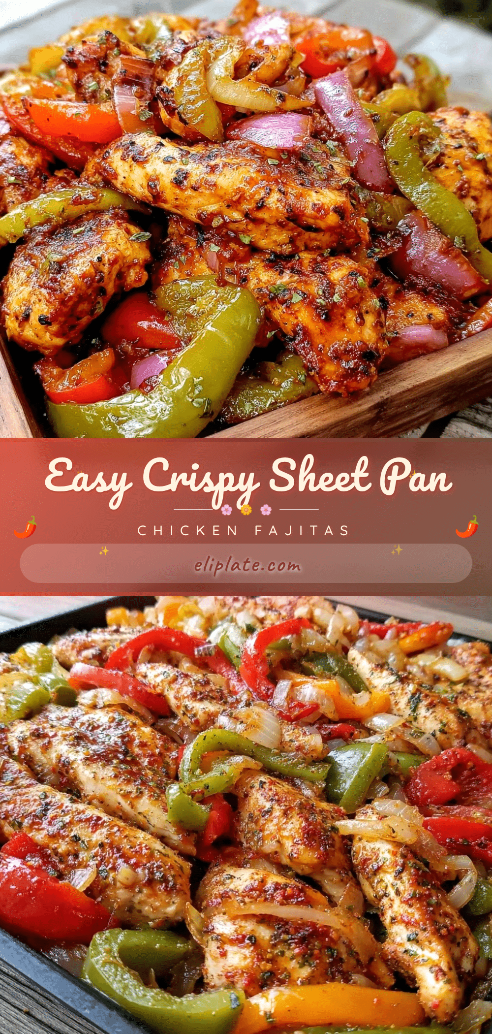 crispy sheet pan chicken fajitas recipe