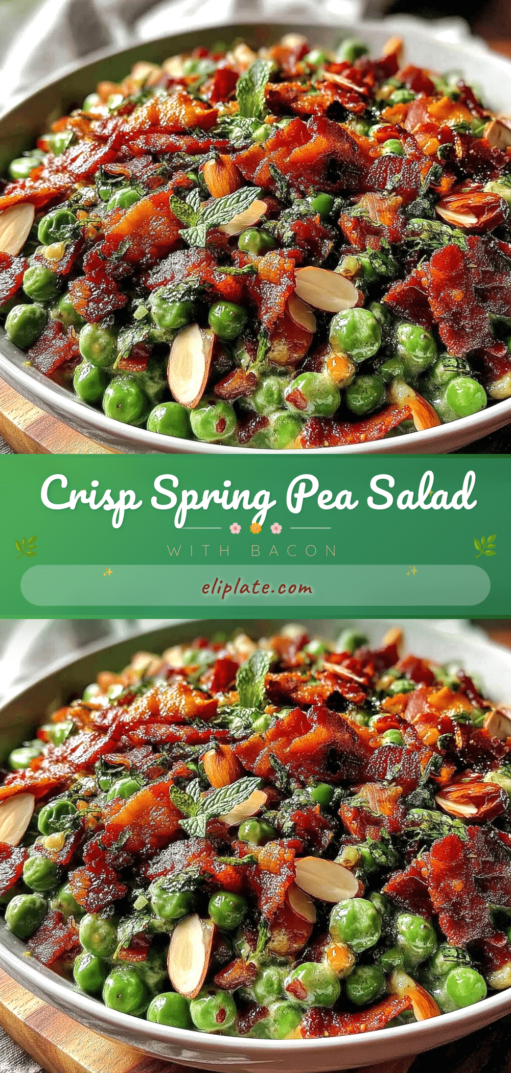 crispy spring pea salad with bacon recipe