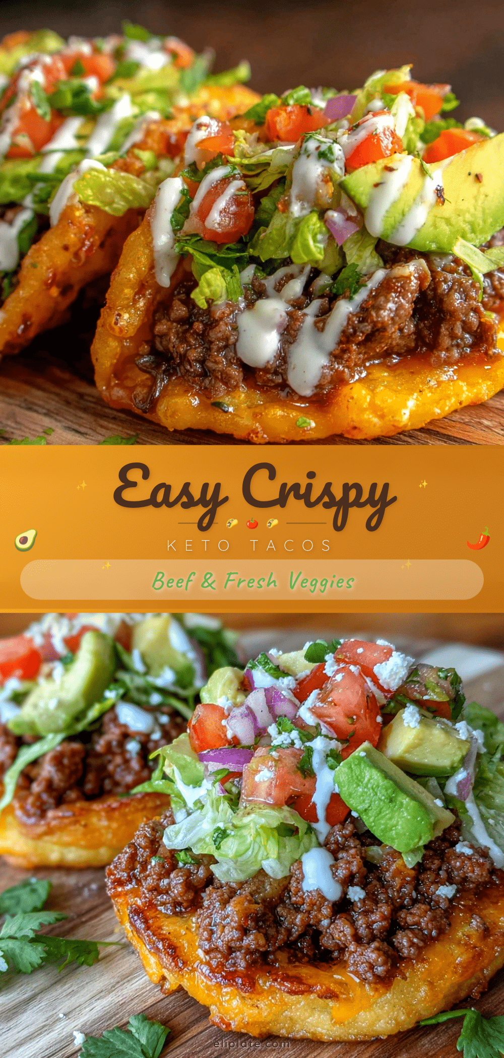 Easy Crispy Keto Beef Tacos recipe