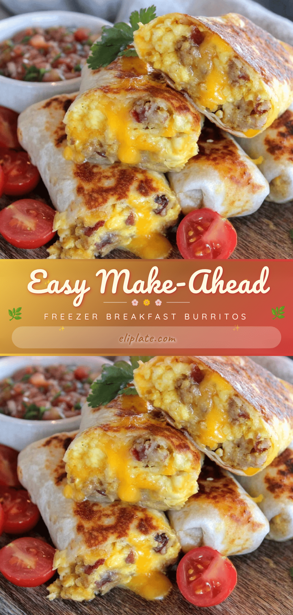 easy freezer breakfast burritos recipe
