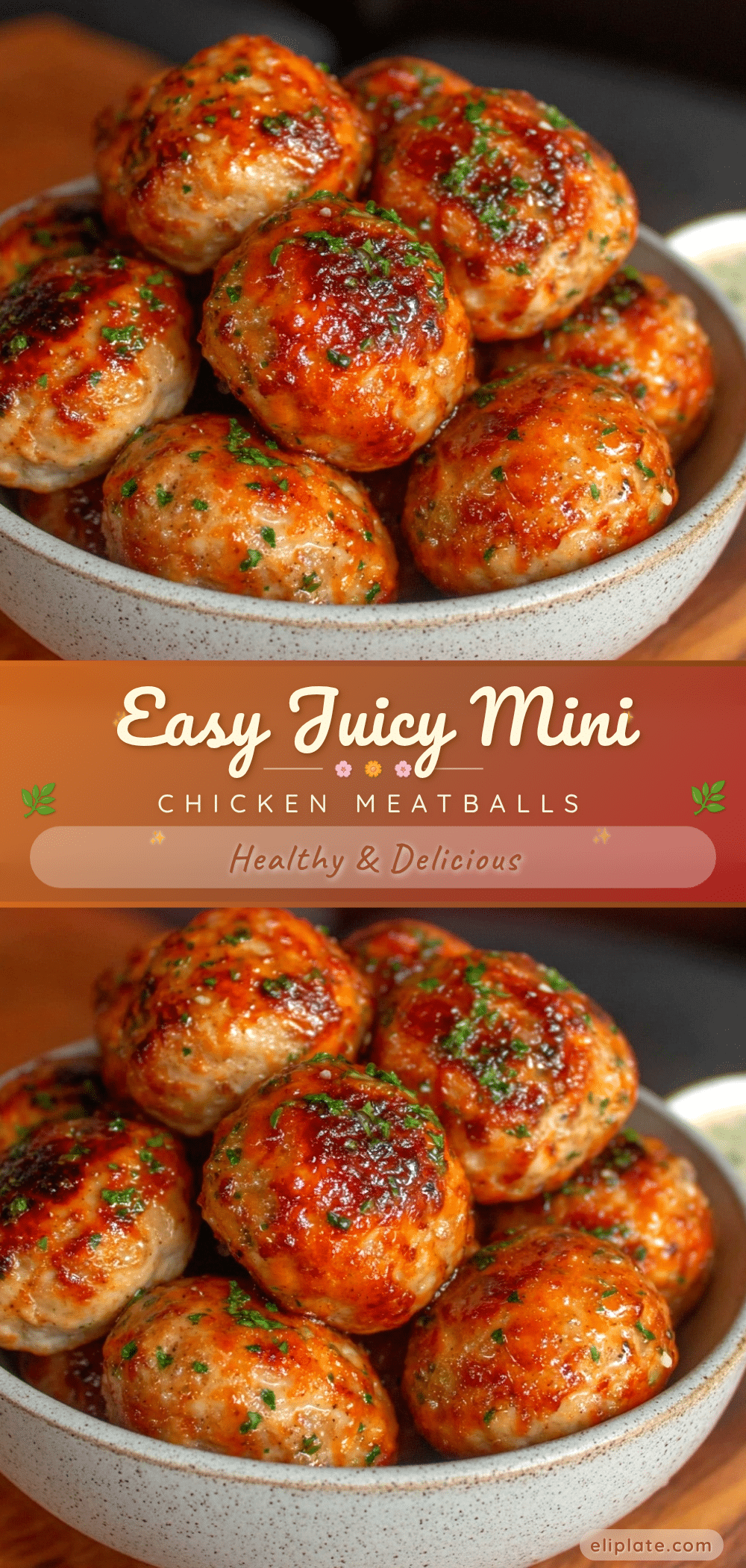 easy juicy mini chicken meatballs recipe