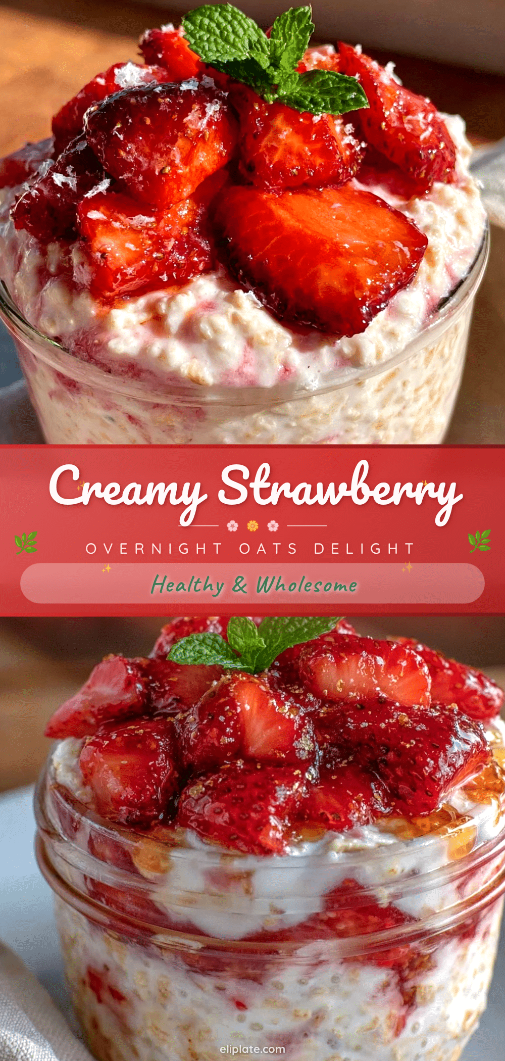 fresh strawberry overnight oats recipe