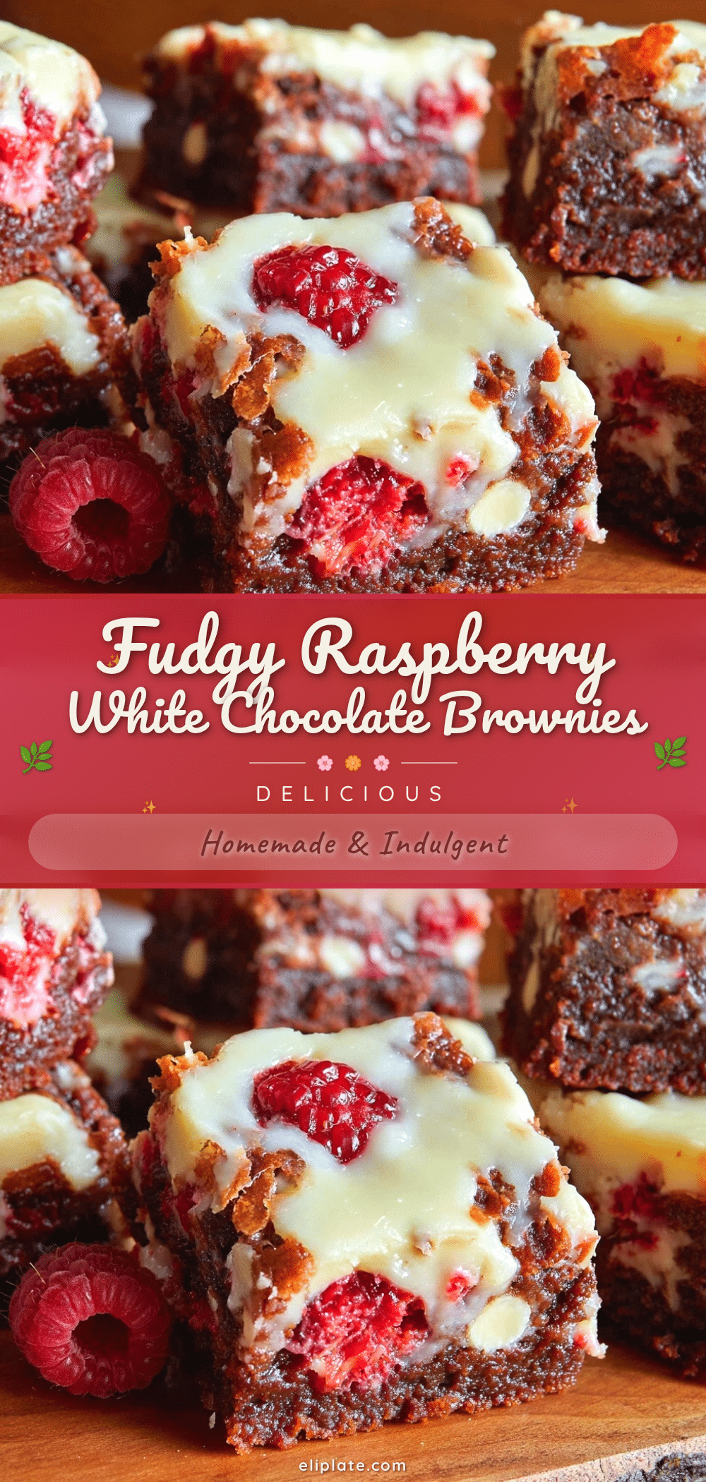 fudgy raspberry white chocolate brownies recipe