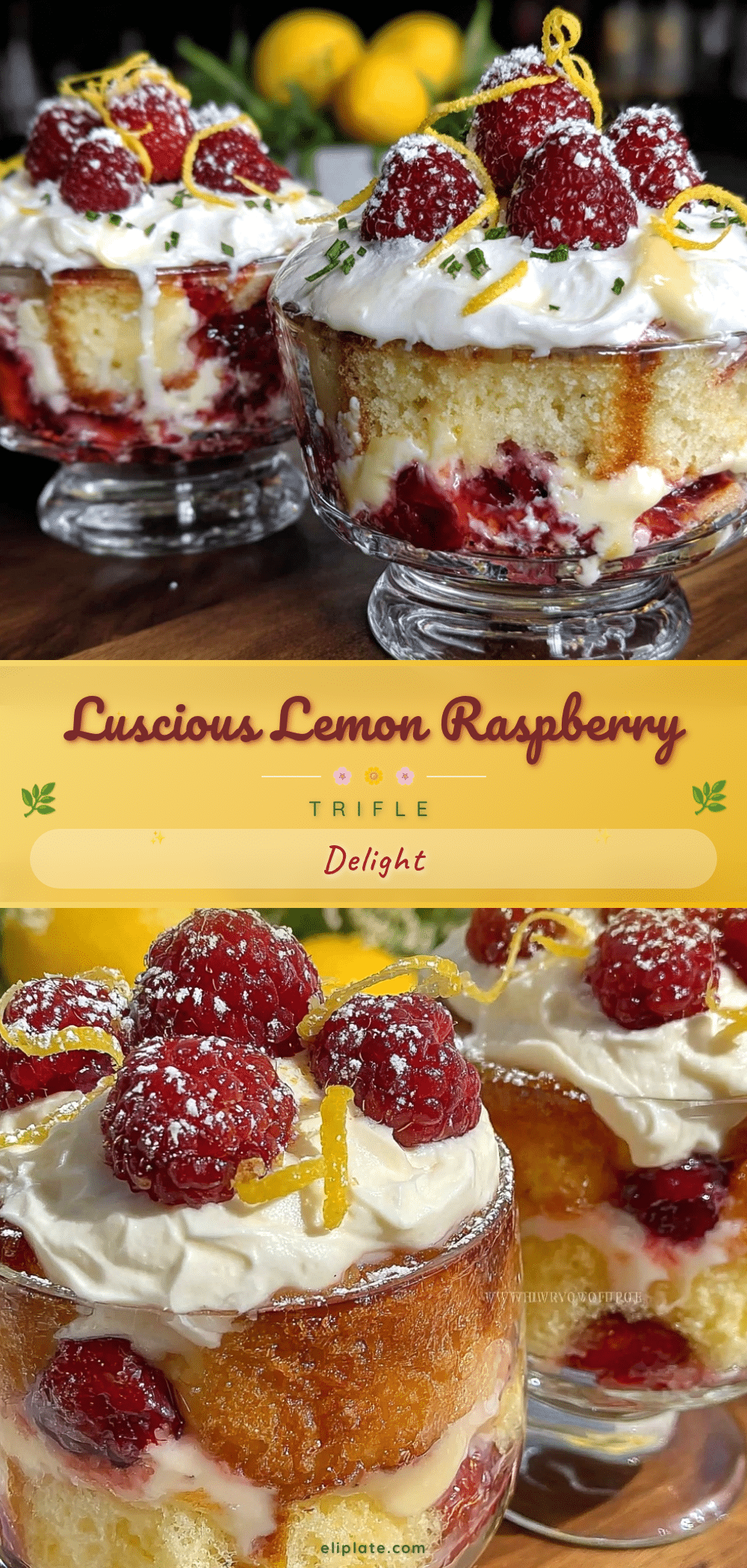 lemon raspberry trifle recipe recipe
