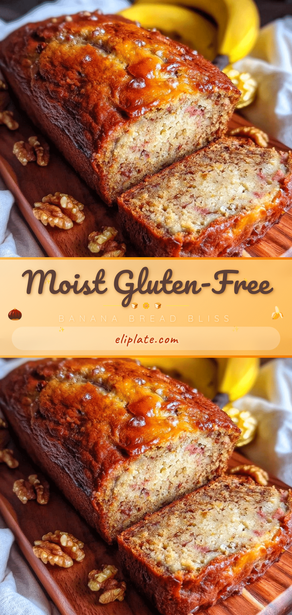 moist homemade gluten-free banana bread recipe