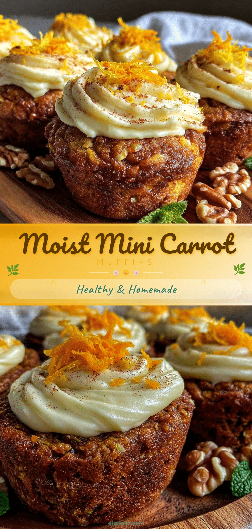 moist mini carrot cake muffins recipe