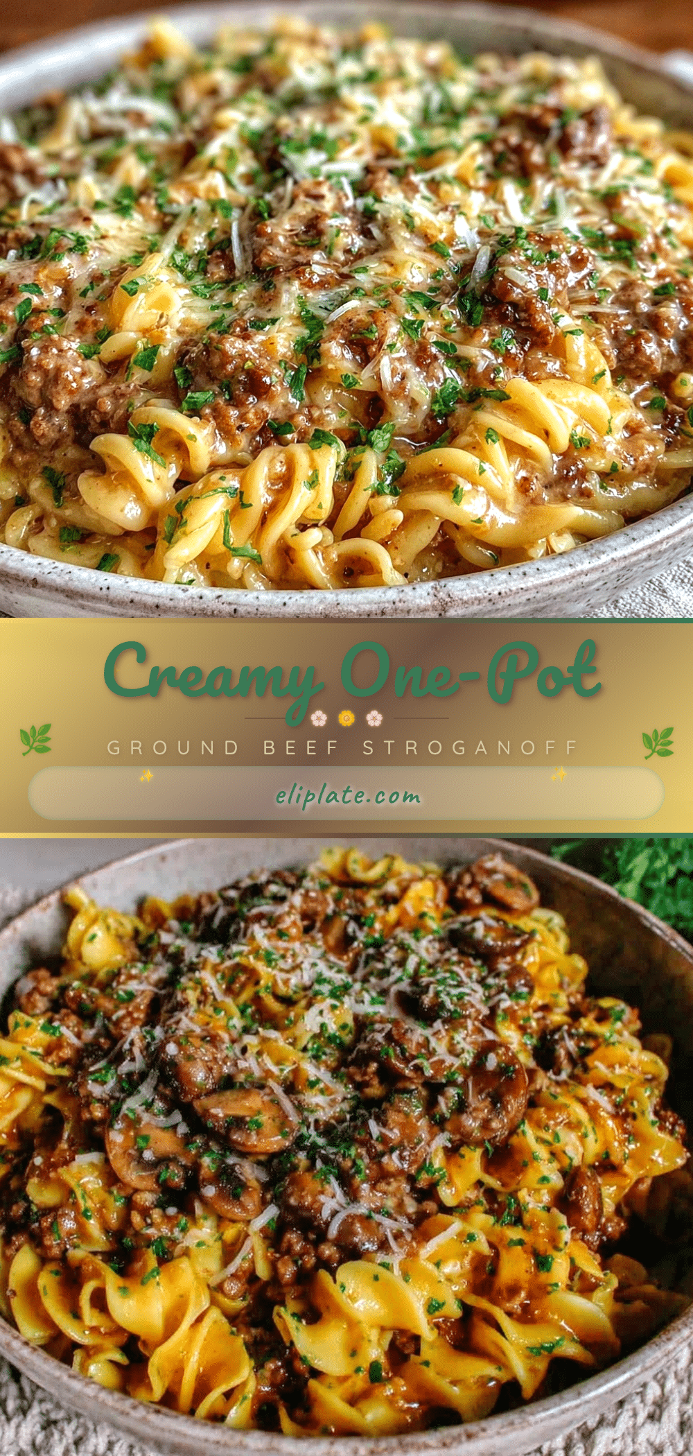 one pot ground beef stroganoff recipe