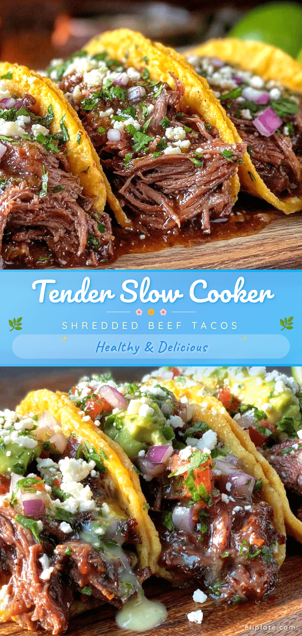slow cooker shredded beef tacos recipe