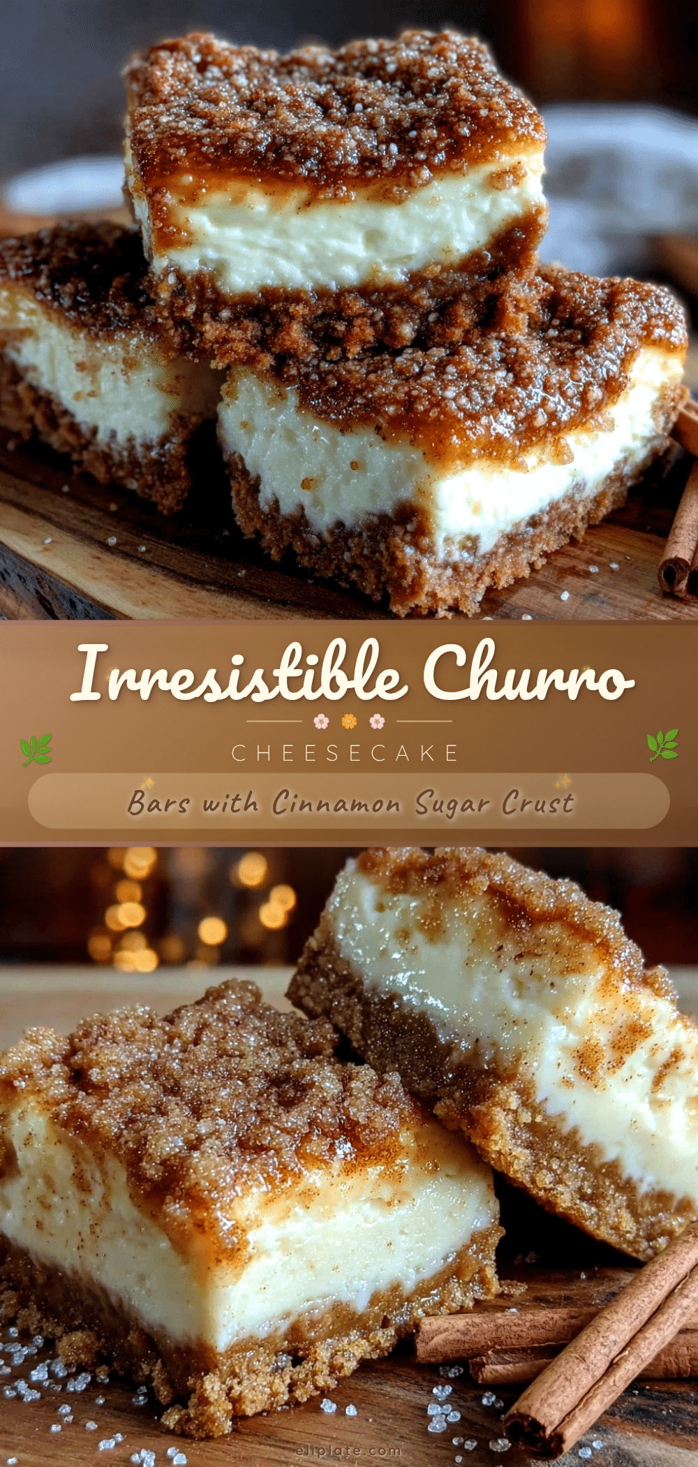 churro cheesecake bars recipe