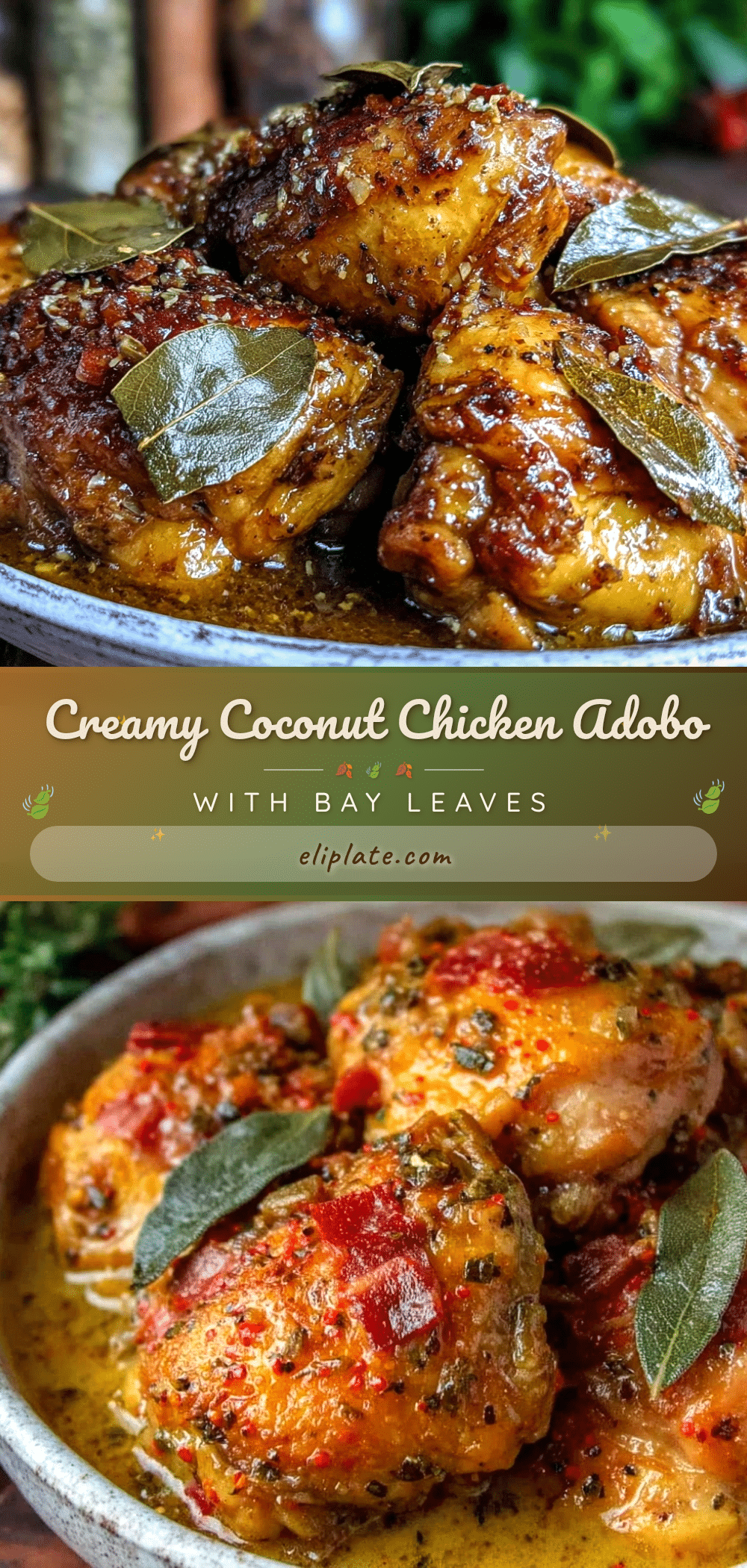 creamy Filipino chicken adobo recipe