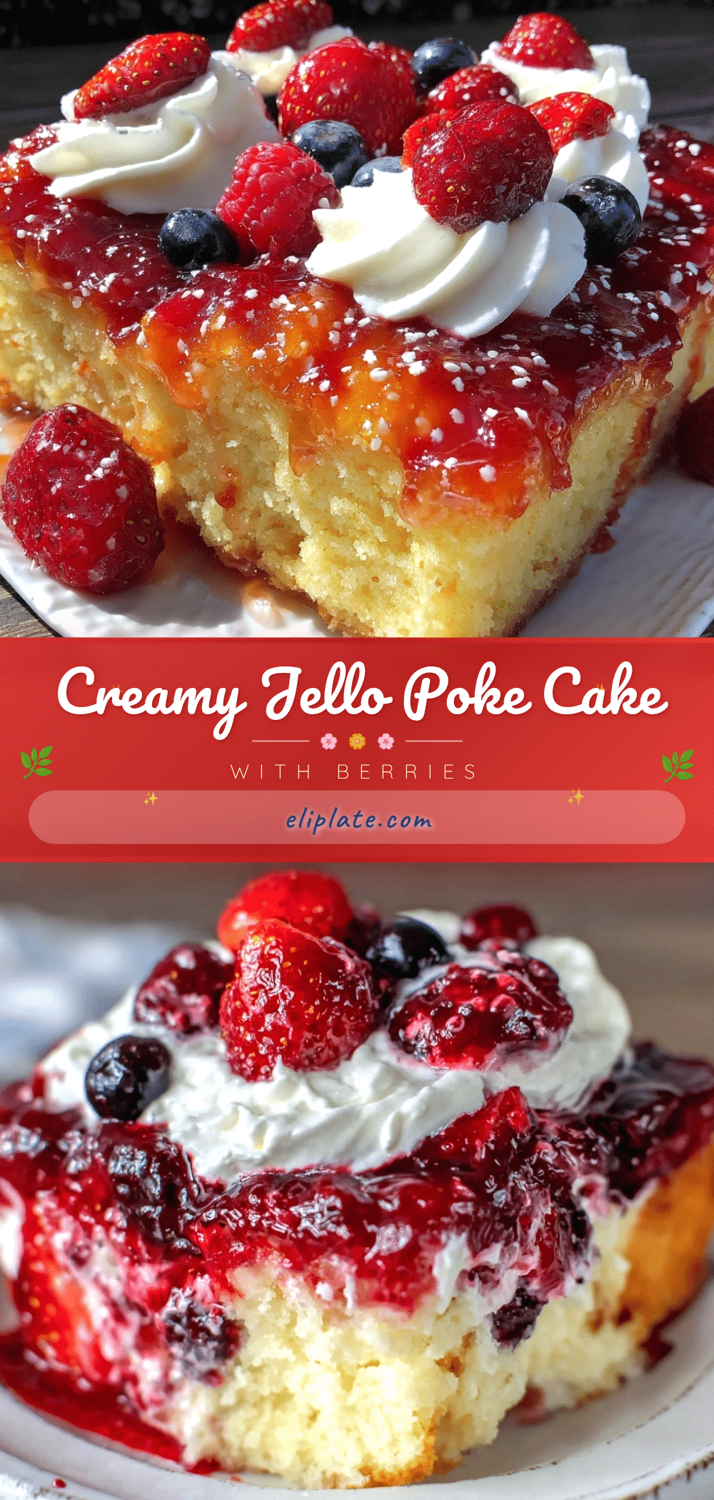 creamy jello poke cake recipe