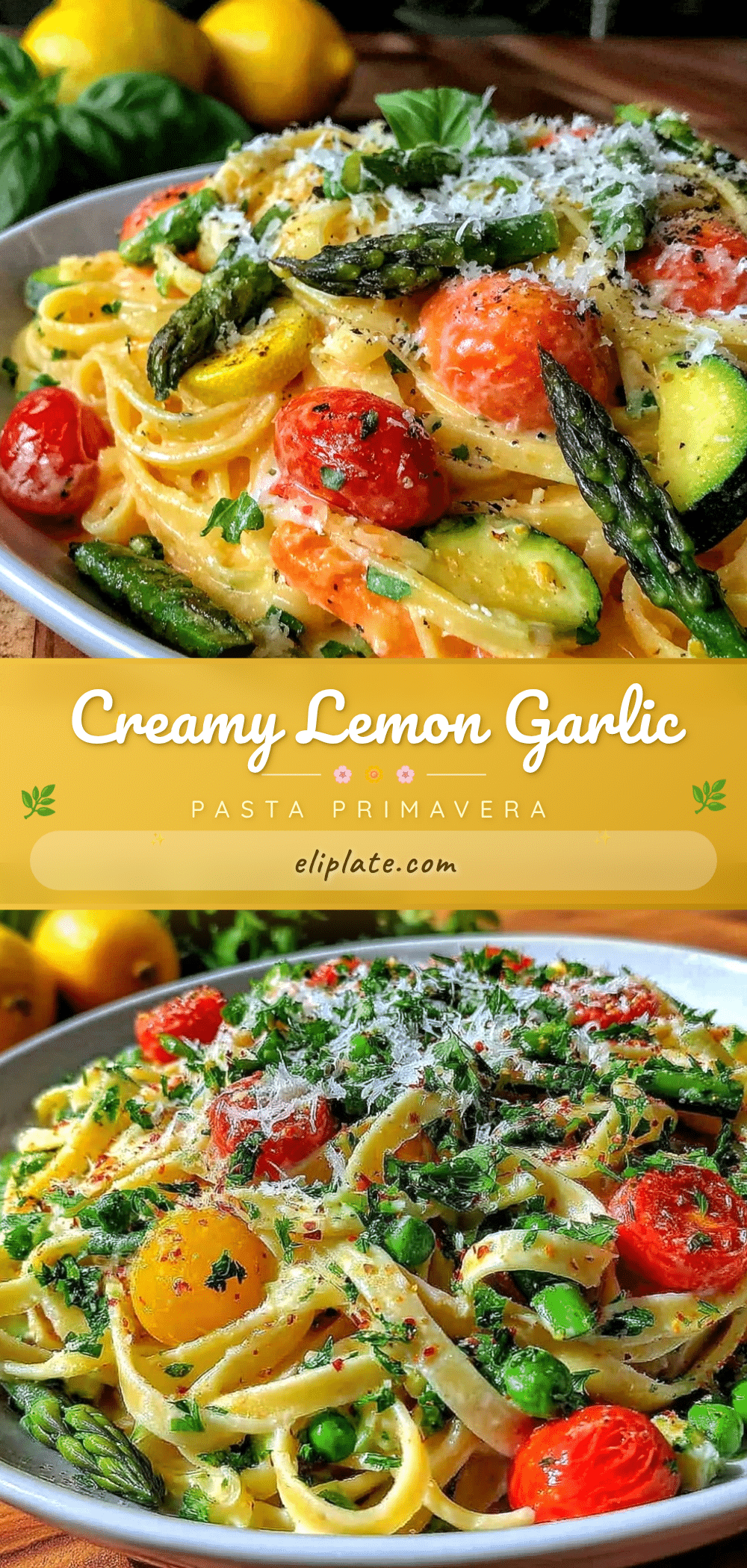 creamy spring vegetable pasta primavera recipe