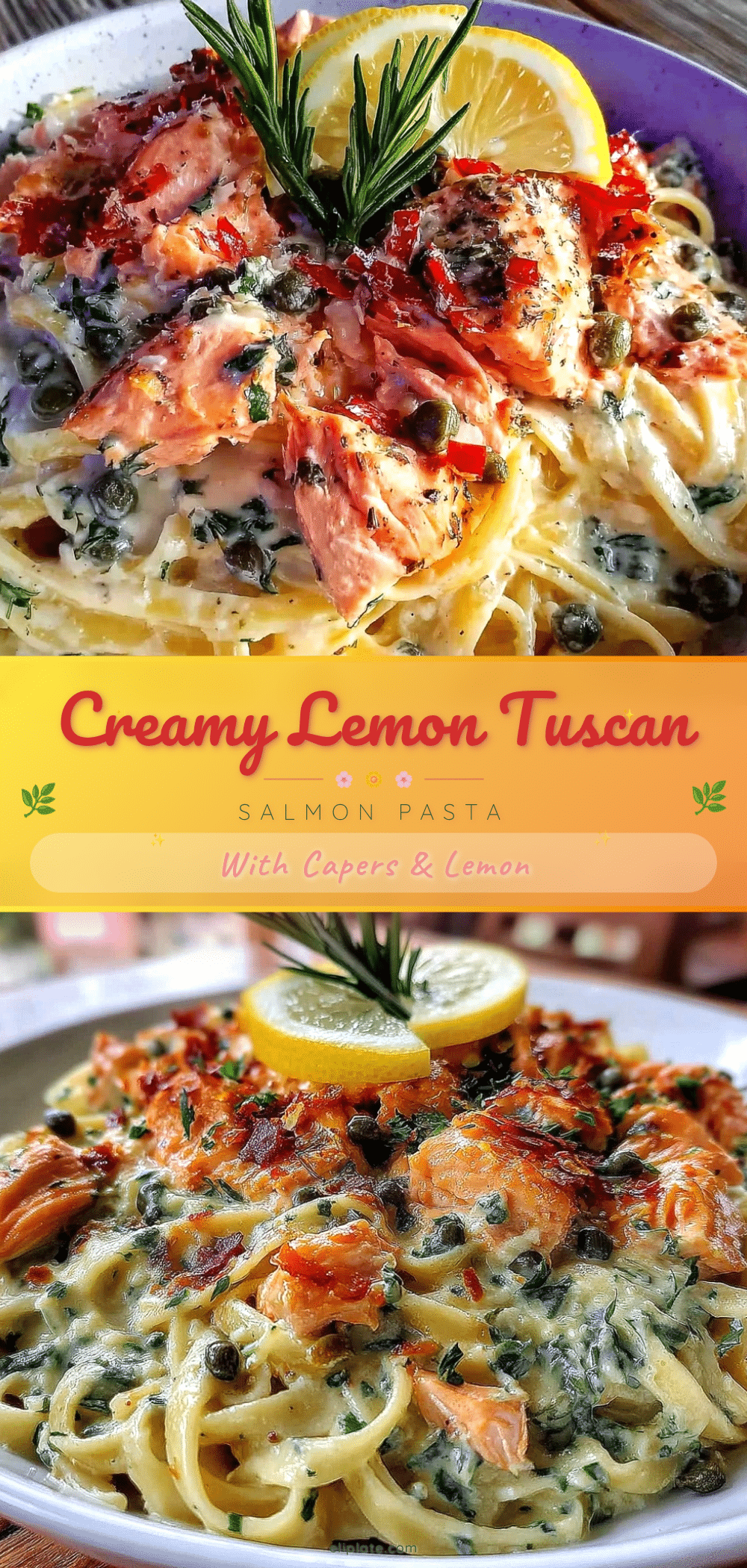creamy tuscan salmon pasta recipe