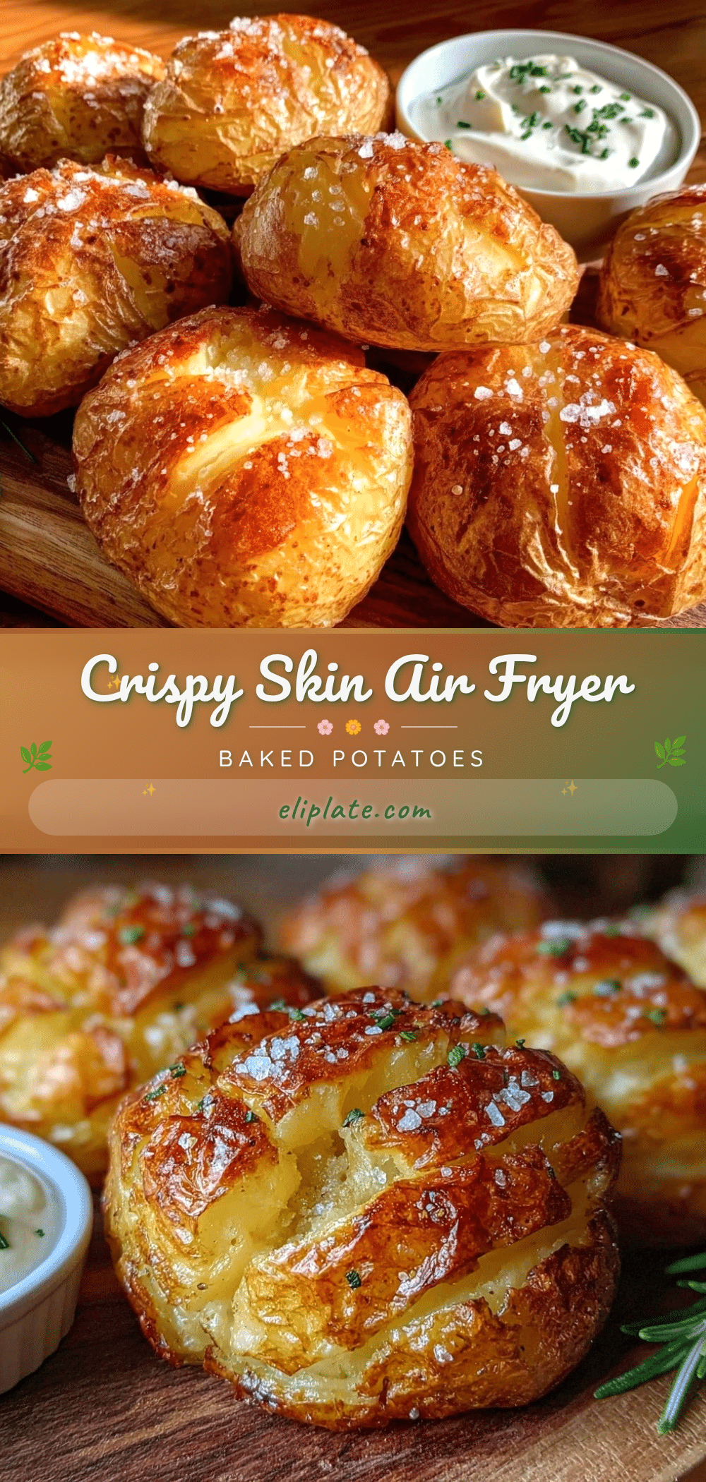 crispy air fryer baked potatoes recipe
