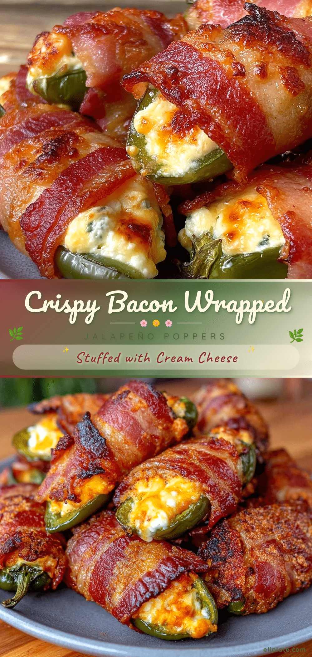 crispy bacon wrapped jalapeño poppers recipe