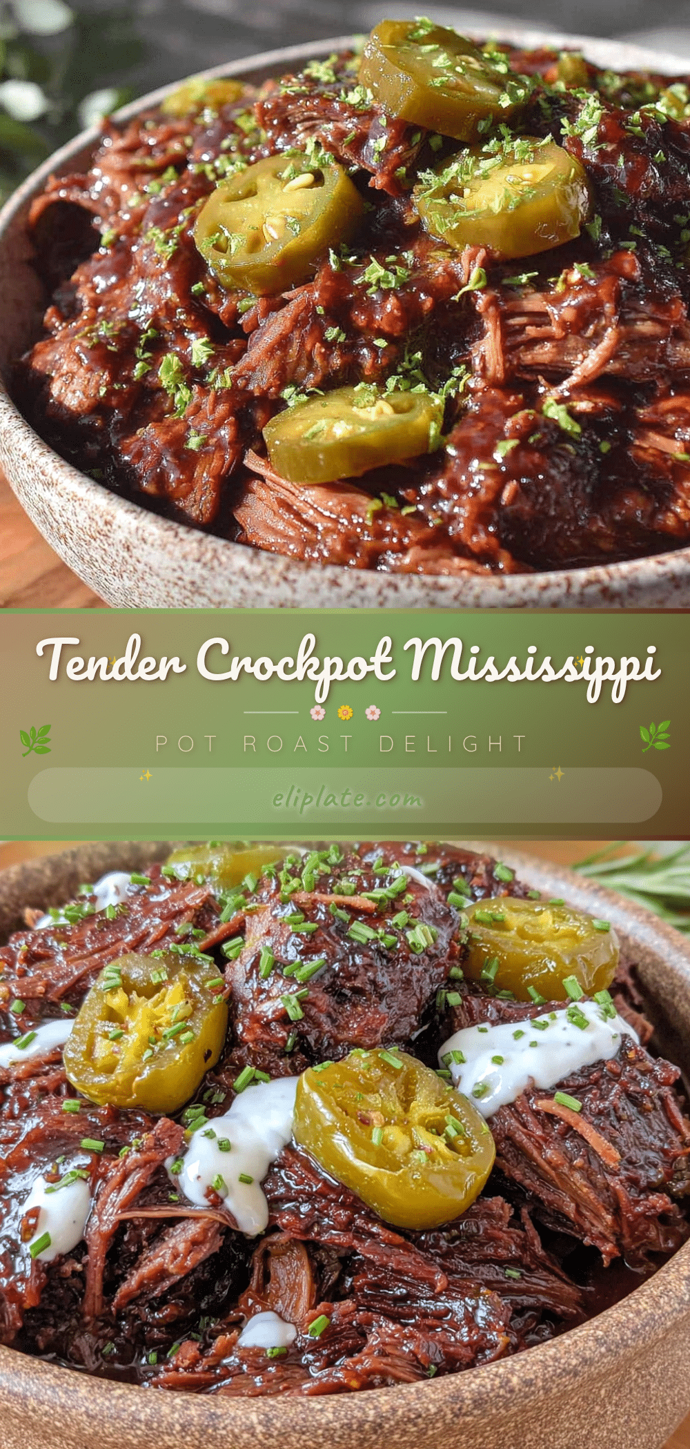 crockpot mississippi pot roast recipe