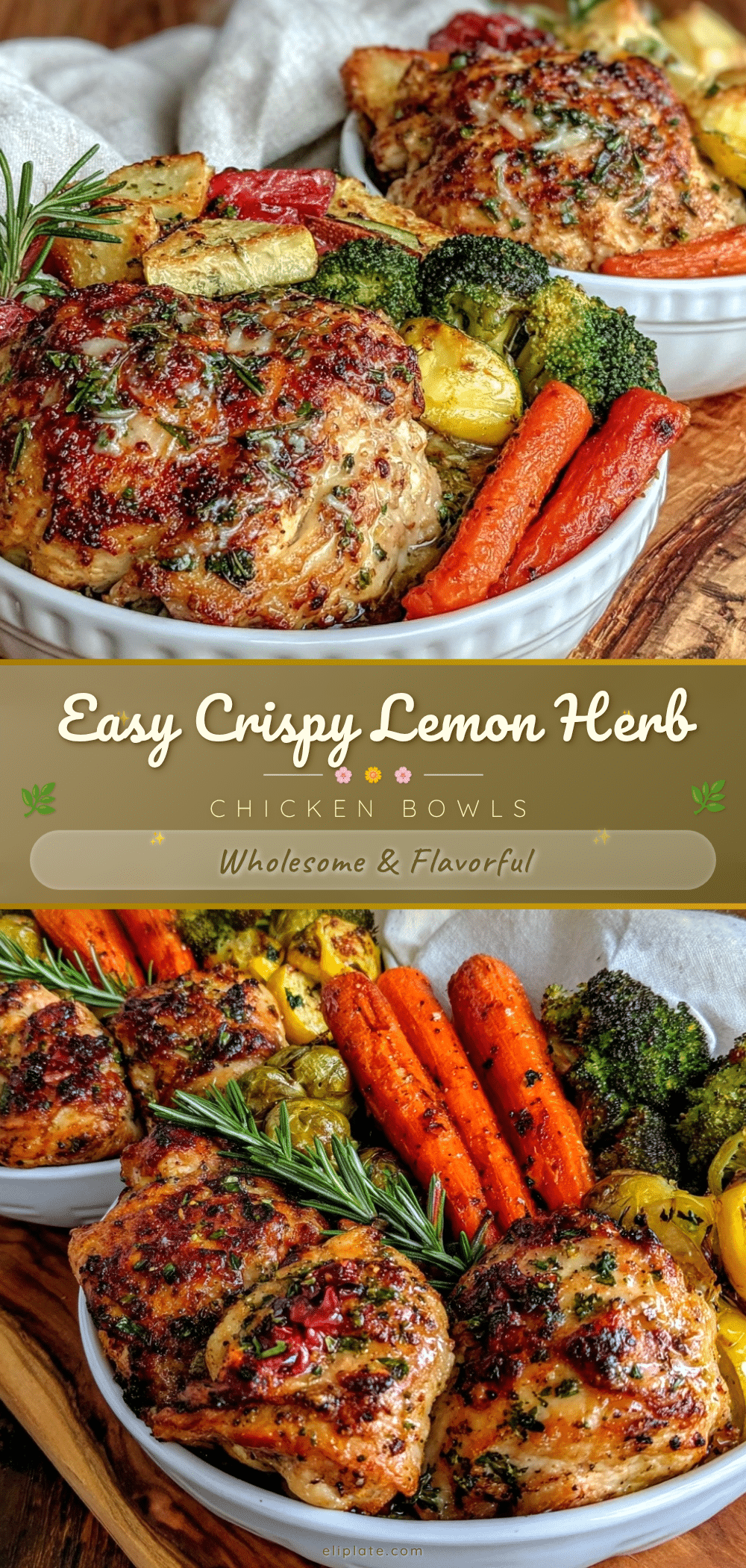 easy crispy lemon herb chicken recipe