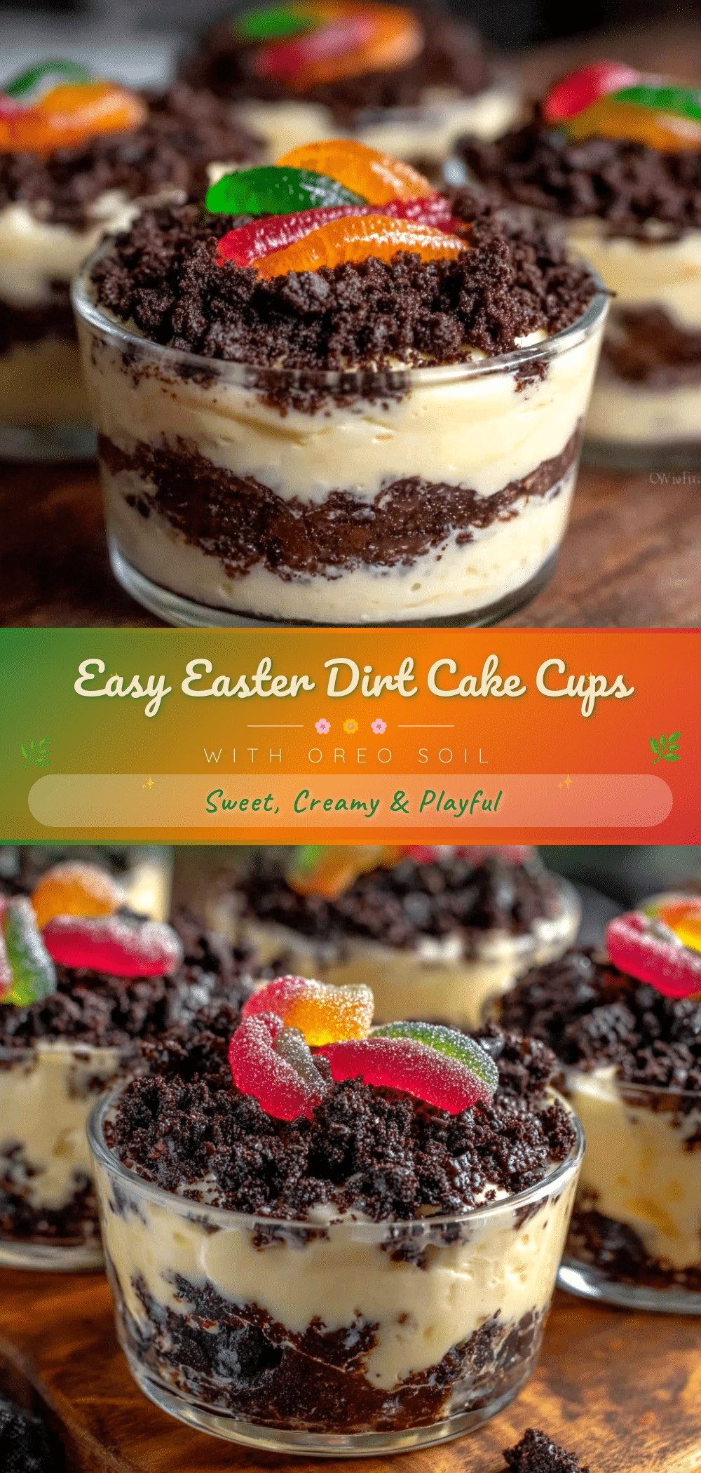 easy easter dirt cake cups recipe