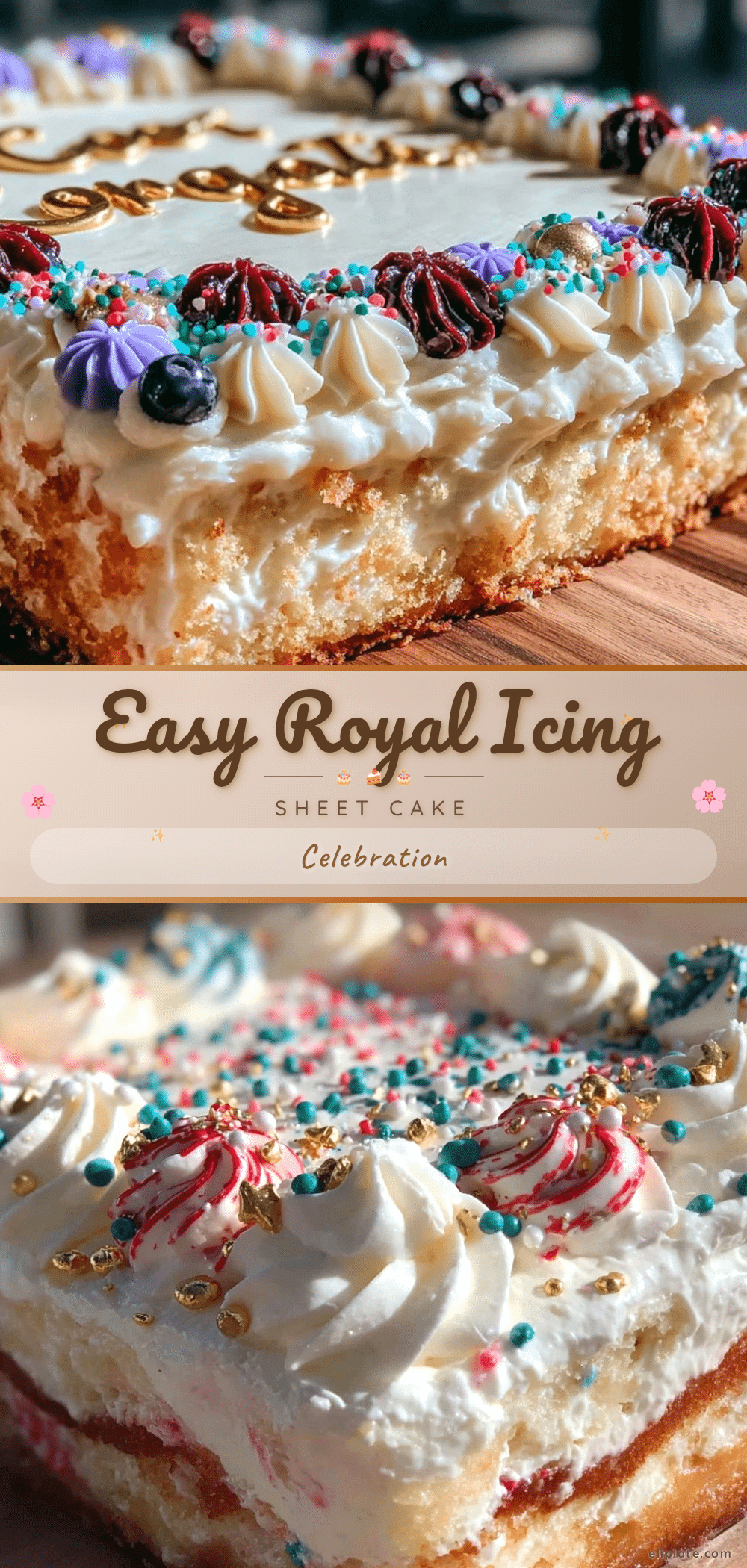 easy royal icing sheet cake recipe