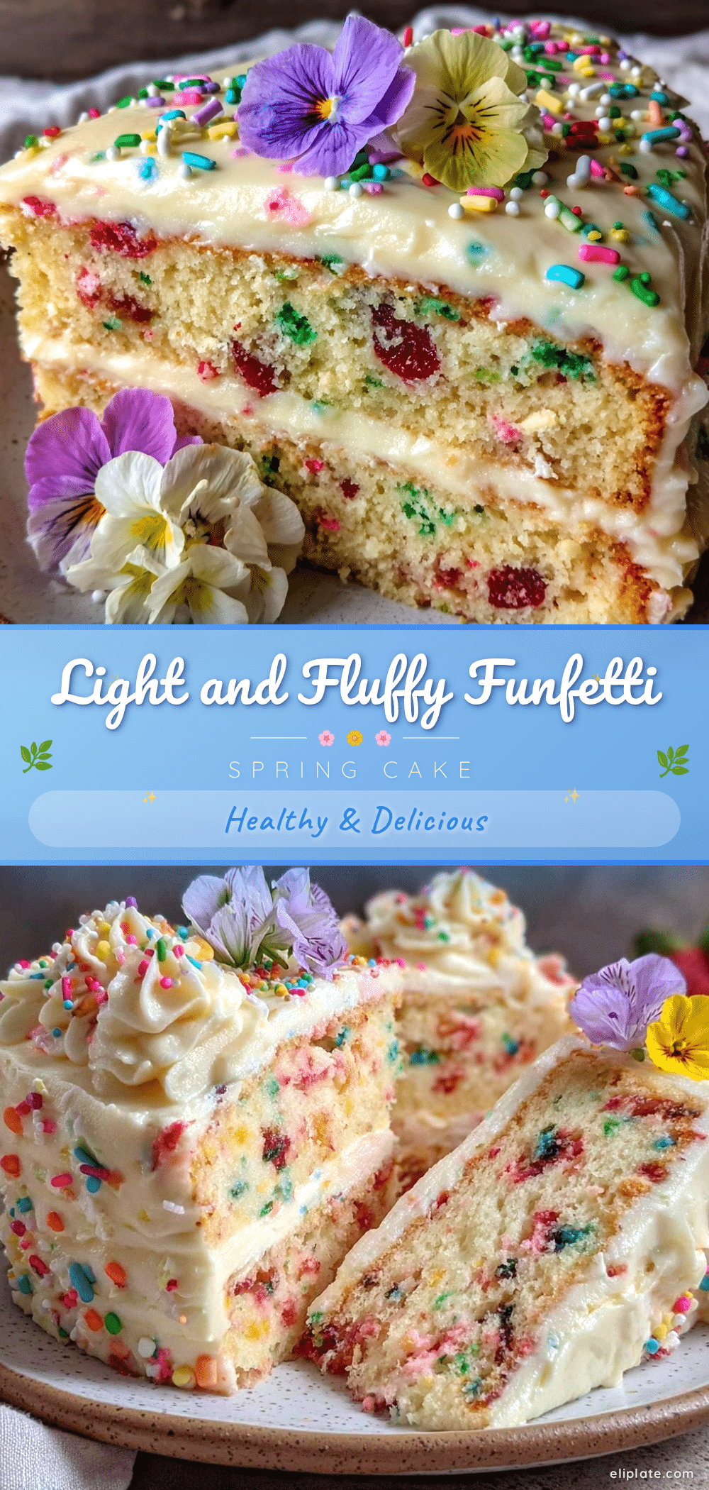 fluffy funfetti spring cake recipe