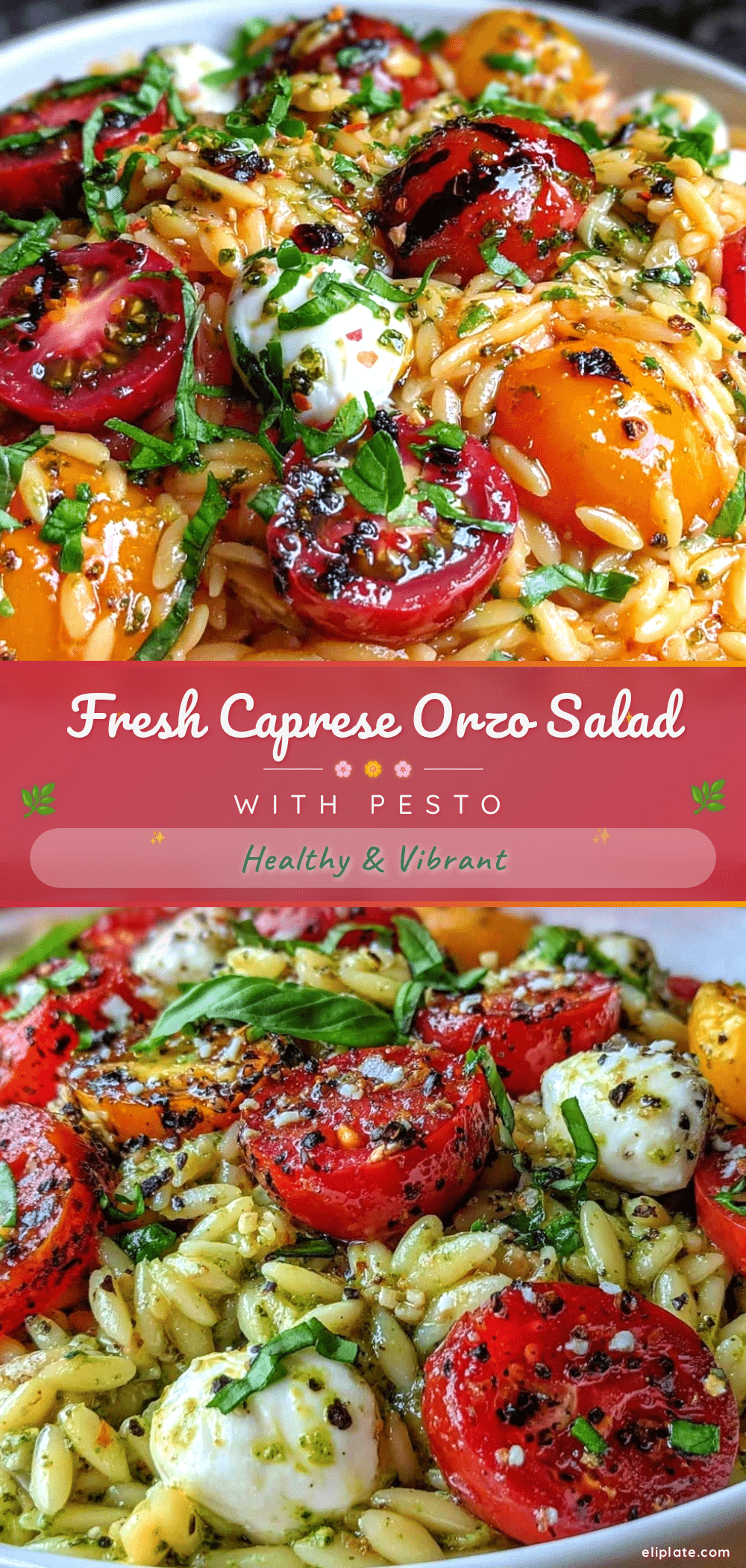 Fresh Caprese Orzo Salad recipe