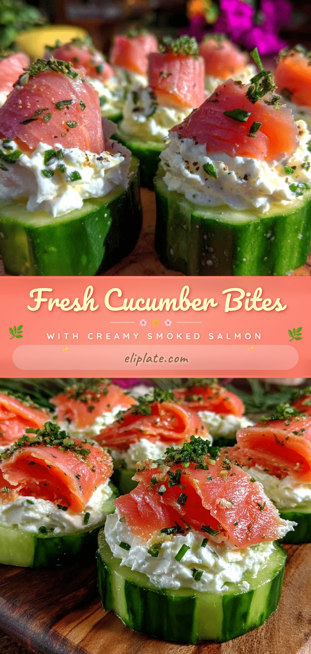 fresh cucumber bites recipe