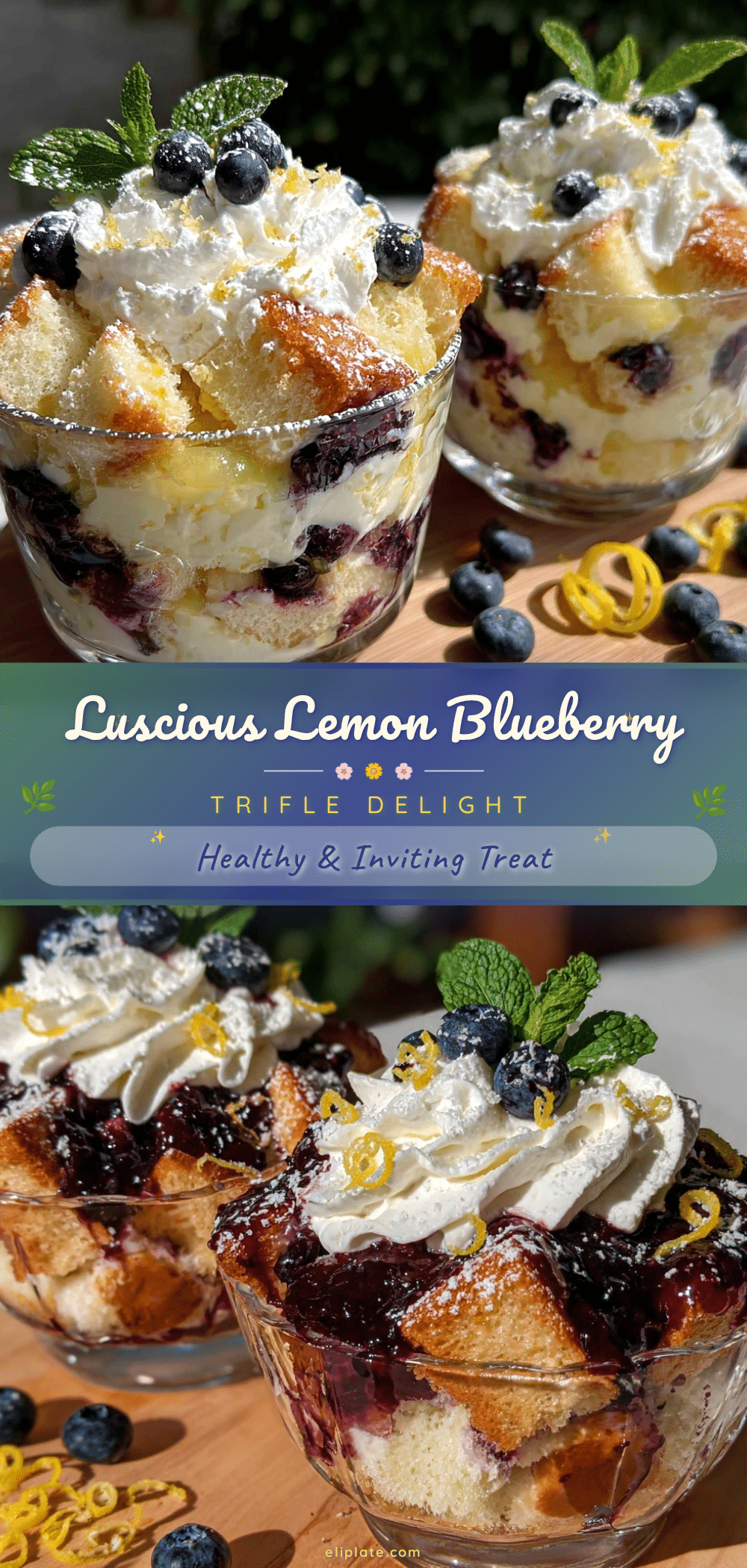 fresh lemon blueberry trifle recipe