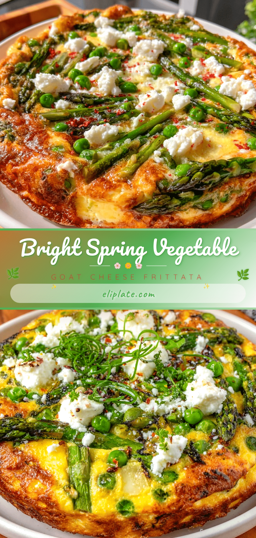 fresh spring vegetable and goat cheese frittata recipe