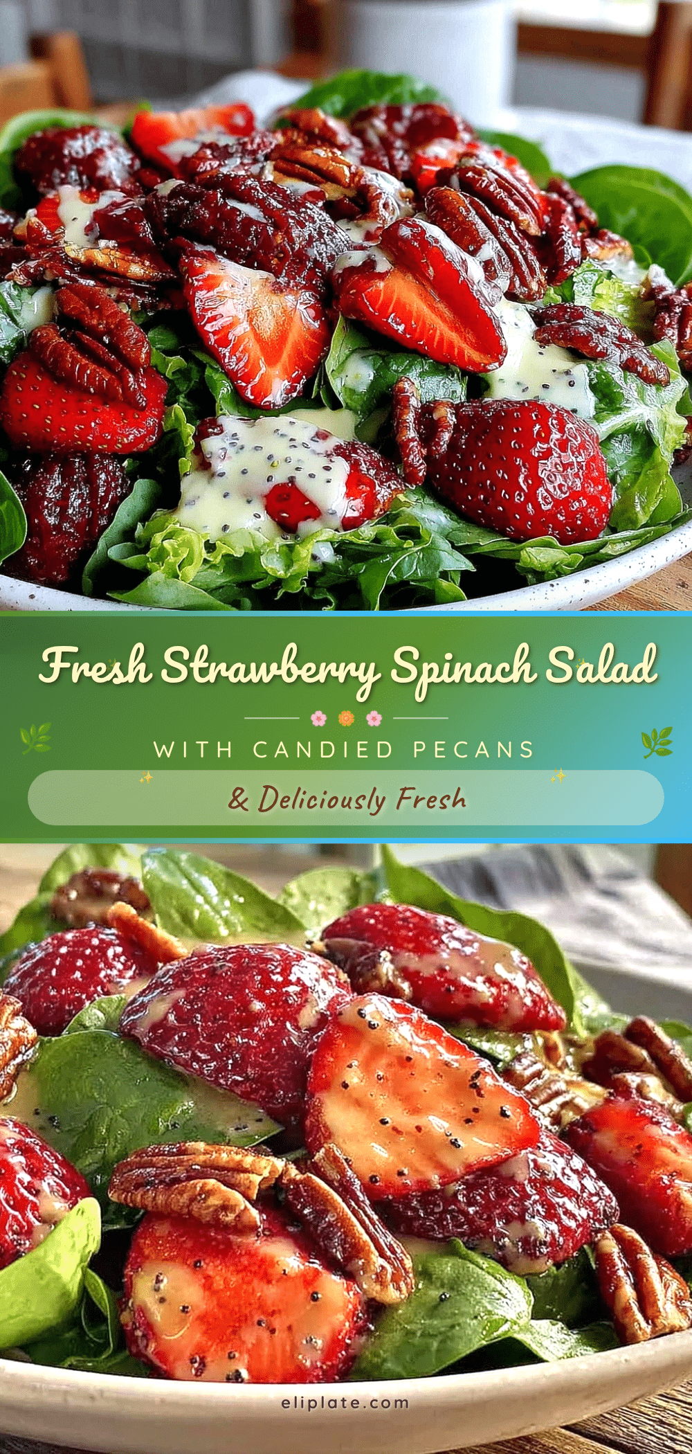 fresh strawberry spinach salad recipe