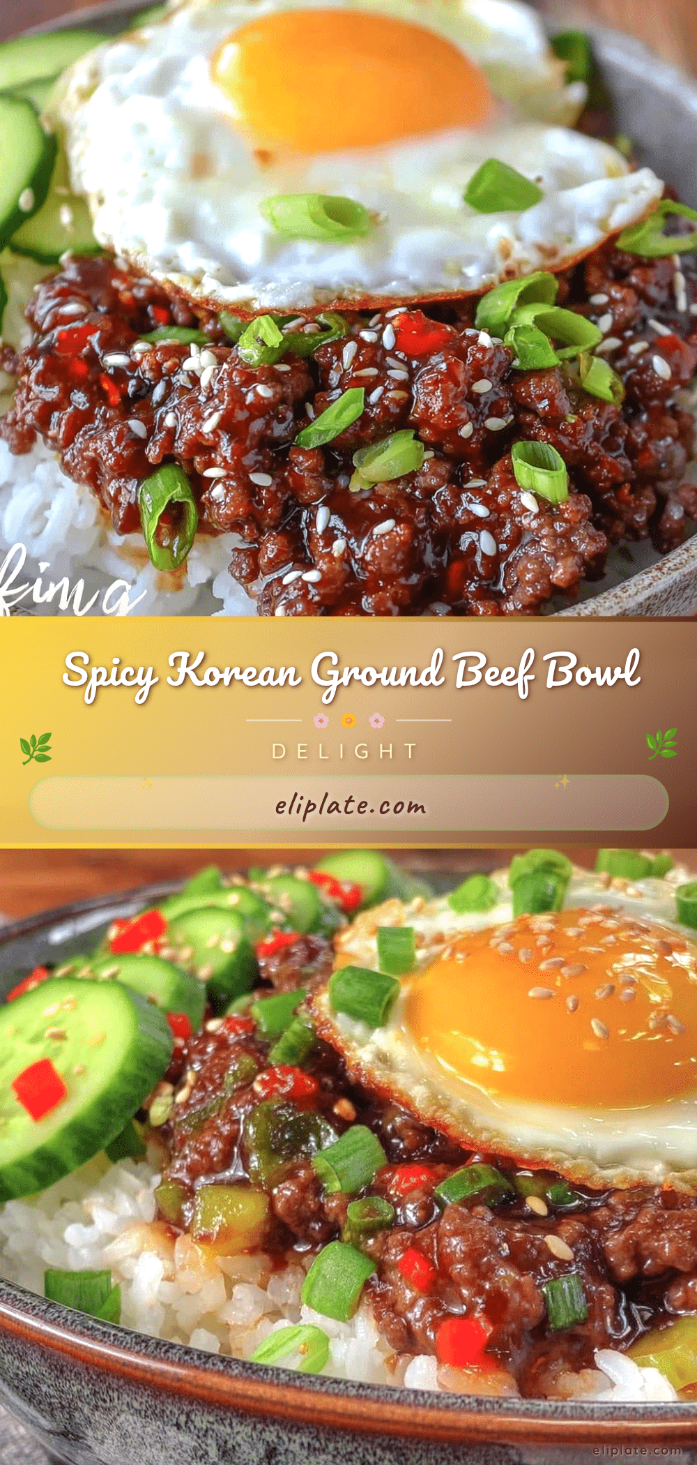Korean ground beef bowl recipe