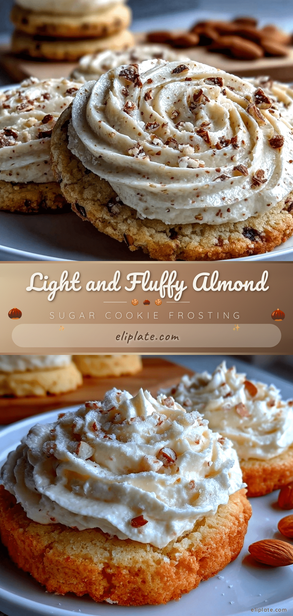 light whipped almond sugar cookie frosting recipe