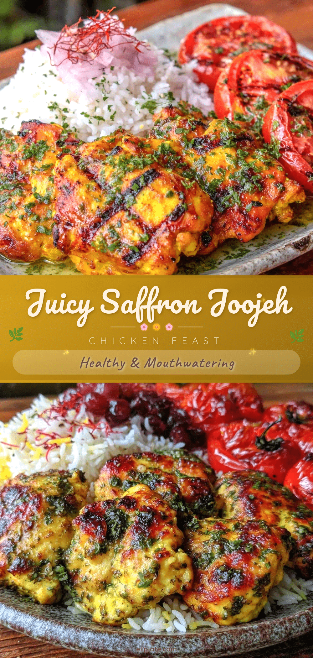 Persian Joojeh Saffron Chicken recipe