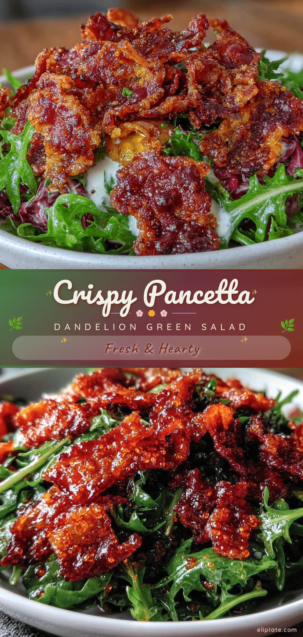 savory dandelion green salad recipe