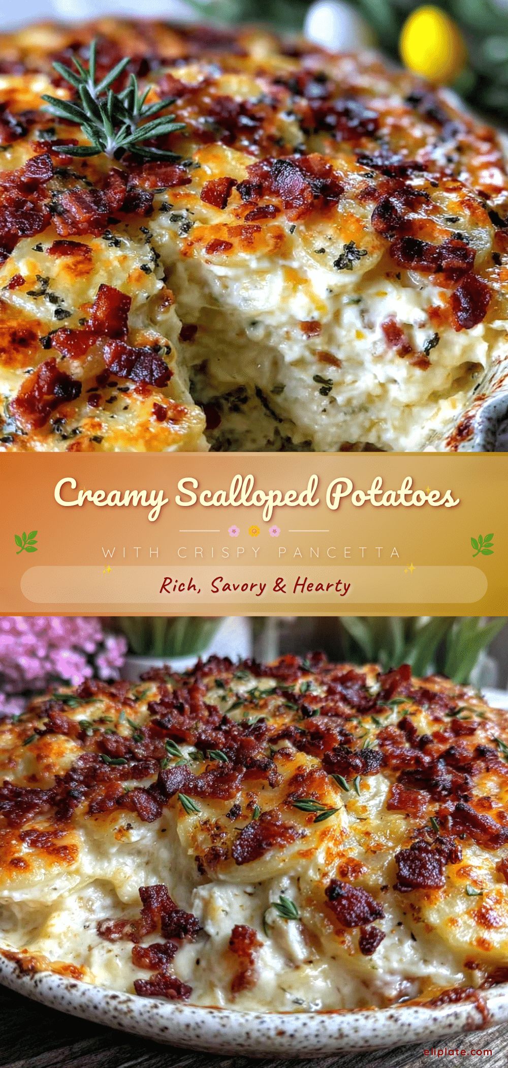 scalloped potatoes with gruyère and pancetta recipe