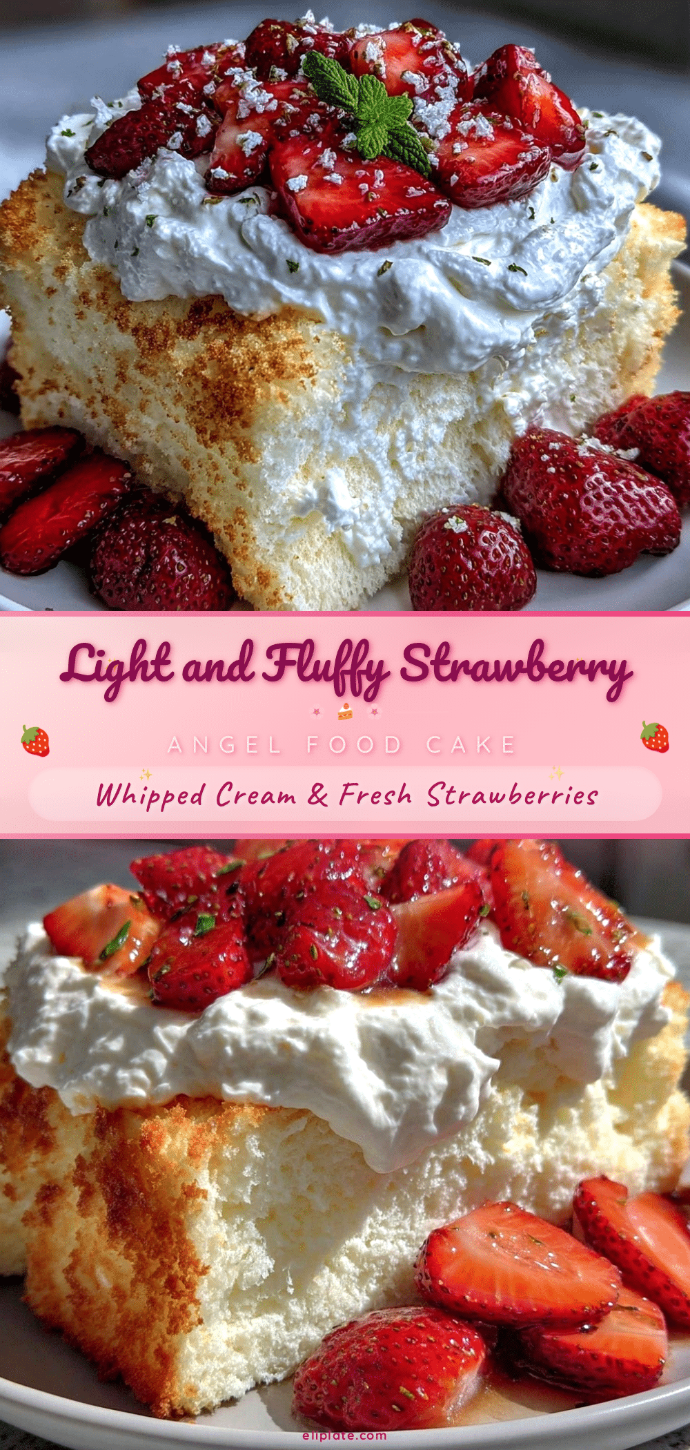 strawberry angel food cake recipe