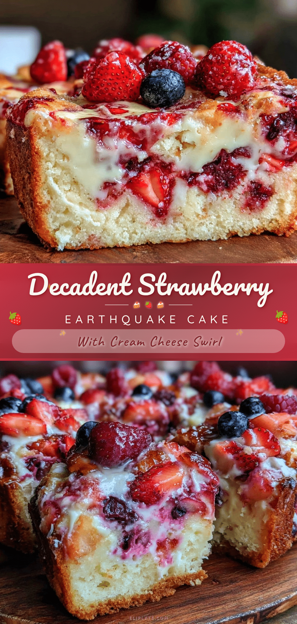strawberry earthquake cake recipe