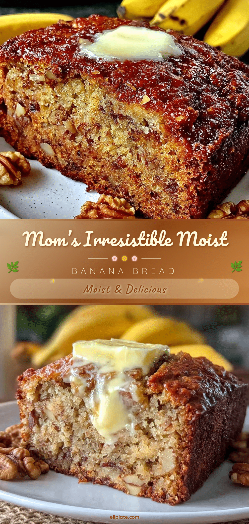 banana bread with toasted walnuts recipe