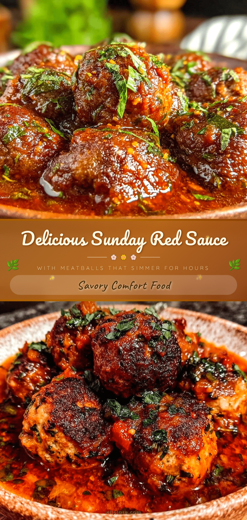 comforting sunday red sauce with meatballs recipe