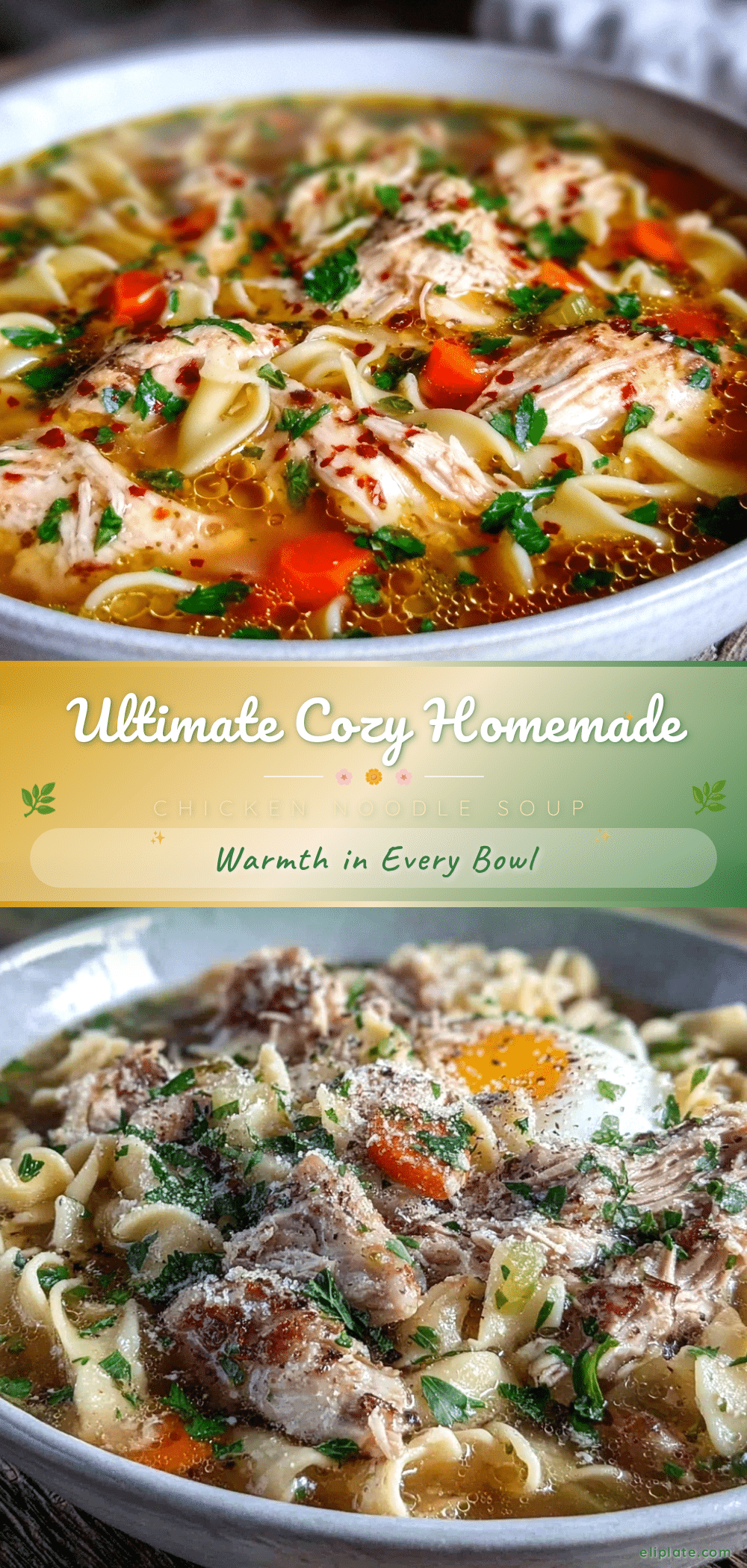 cozy sick day chicken noodle soup recipe