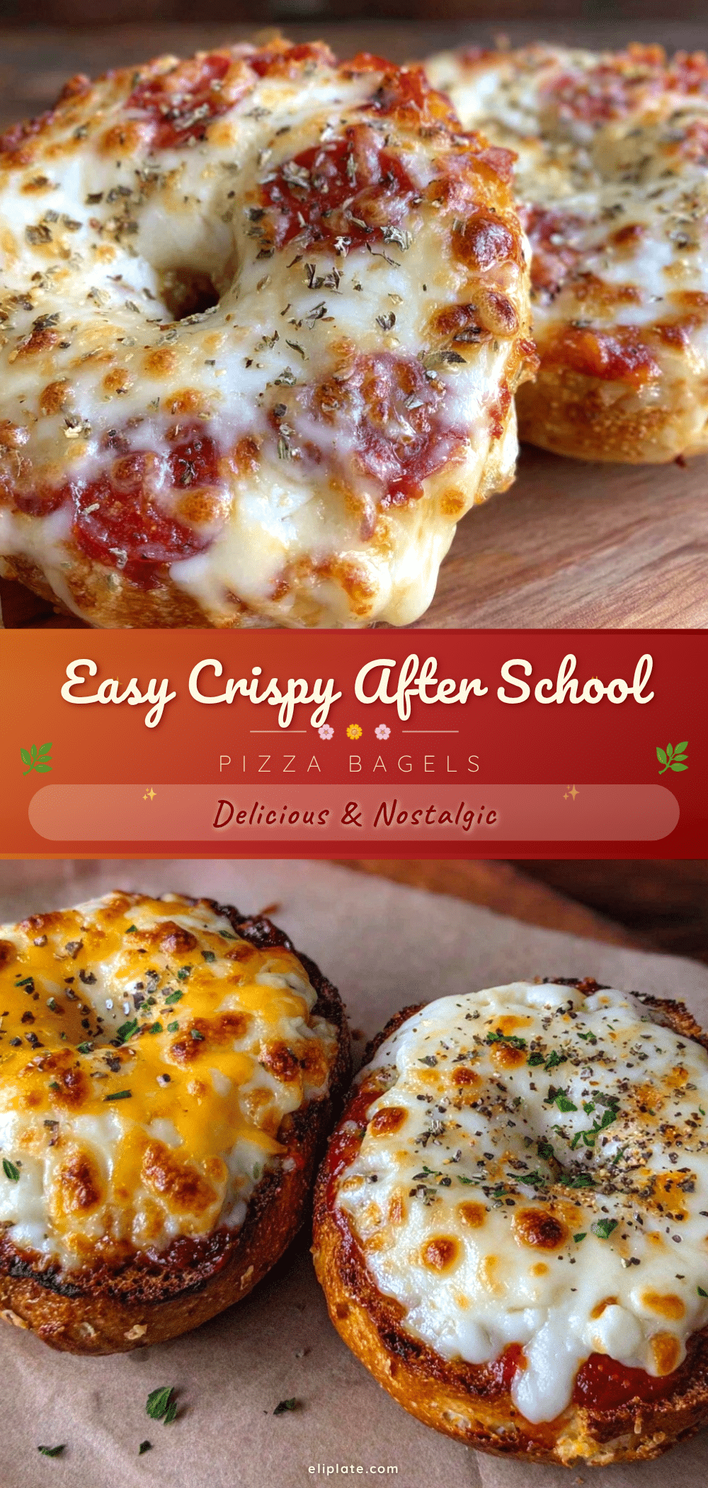 crispy after school pizza bagels recipe