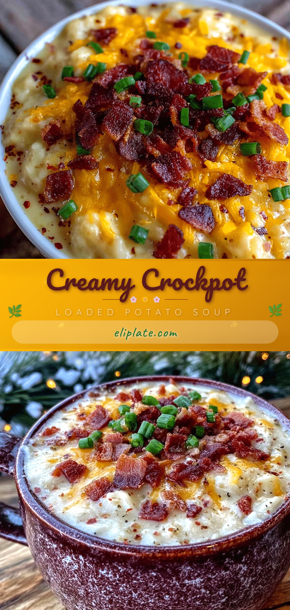 crockpot loaded potato soup recipe