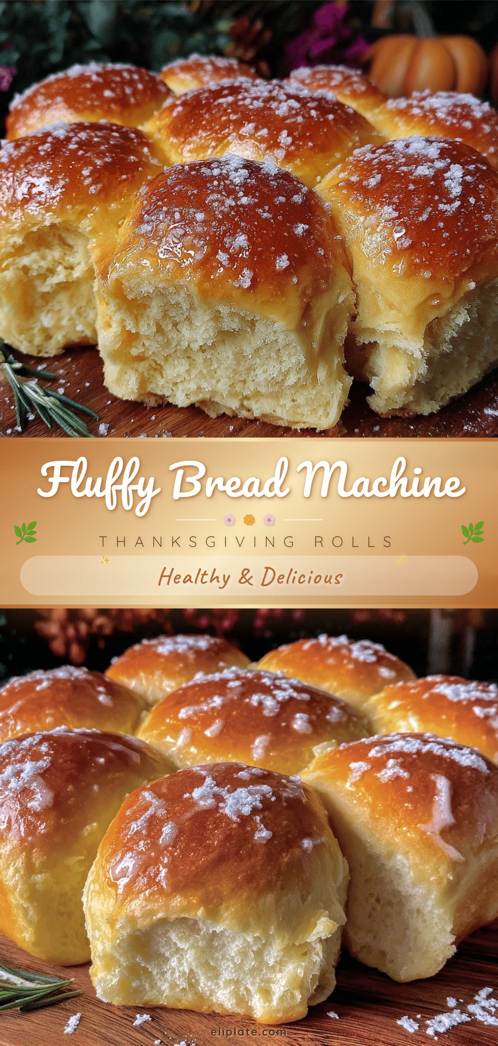 fluffy bread machine Thanksgiving rolls recipe