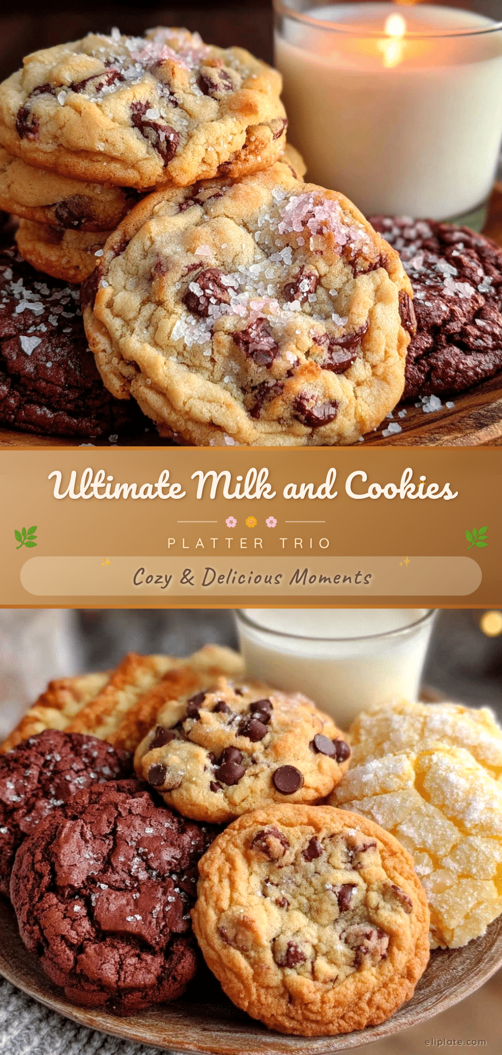 milk and cookies platter trio recipe