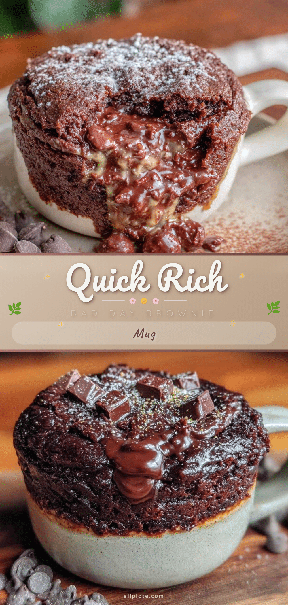 quick bad day brownie in a mug recipe