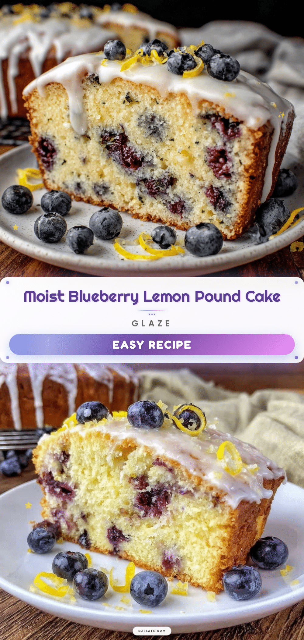 blueberry lemon pound cake recipe